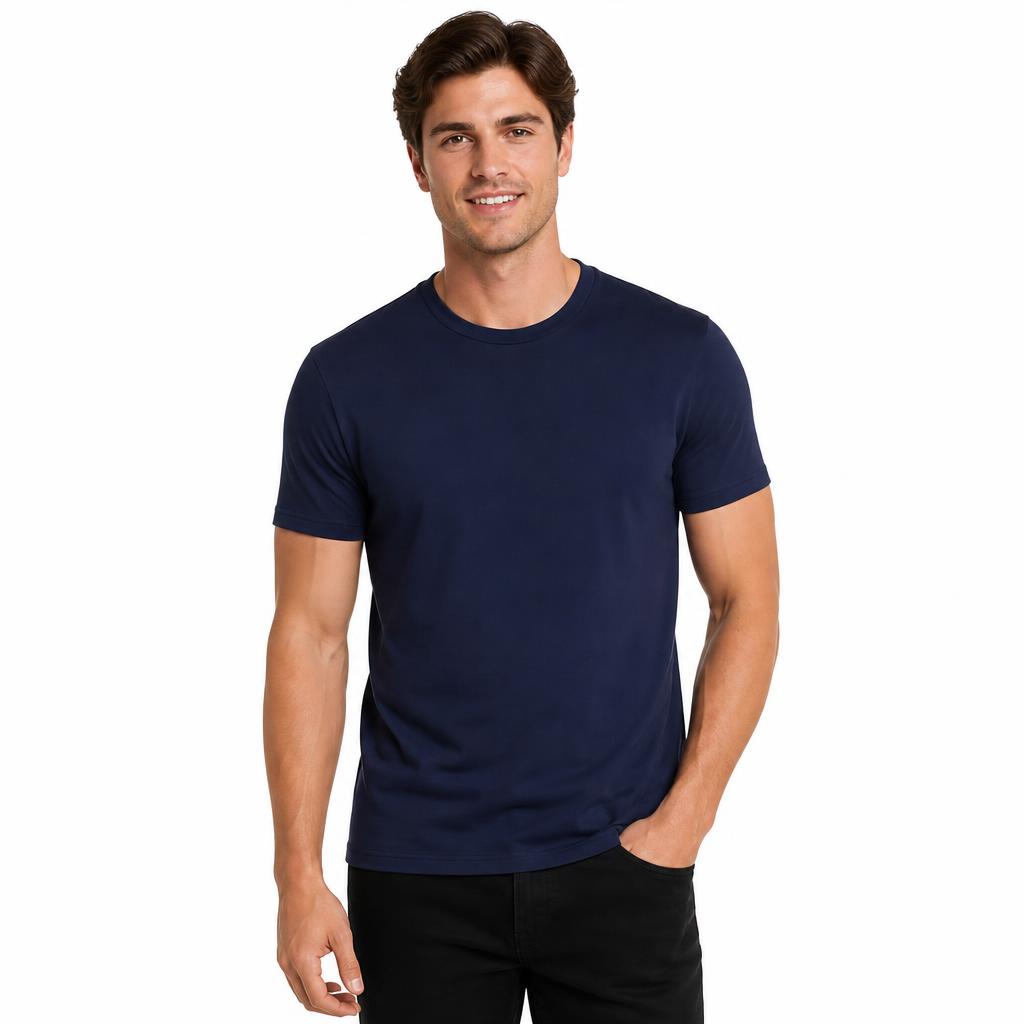 Men's Fitted Cotton Crew — NL 3601